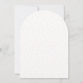 Invitation on peut attendre, baby shower fille arche rose (Dos)