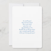 Invitation On peut attendre Baby shower Garçon (Dos)