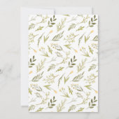 Invitation On Peut Attendre ! Baby shower Jaune Ours Teddy (Dos)