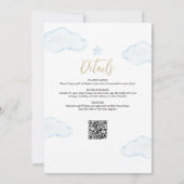 Invitation On Peut Attendre Blue Boy En Un Baby shower (Dos)