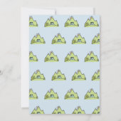 Invitation On peut attendre Blue Camp dehors fête d'anniversa (Dos)