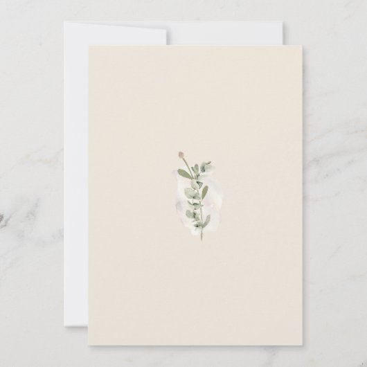 Invitation On Peut Attendre | Cute Baby shower Boho (Dos)