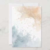 Invitation On peut attendre Denim Teddy Bear Baby shower (Dos)