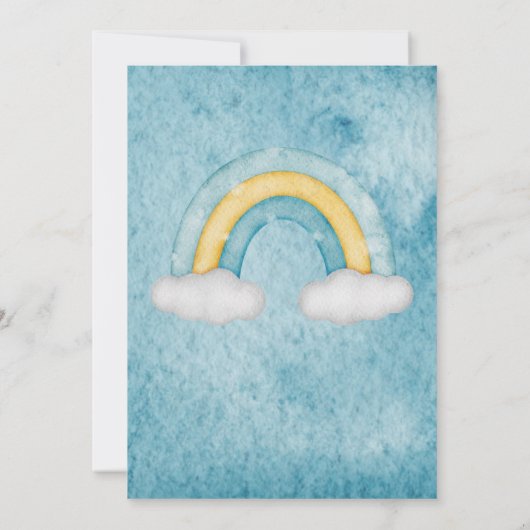 Invitation On Peut Attendre Le Baby shower À Ballons À Air Ch (Dos)