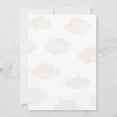 Invitation On Peut Attendre Le Baby shower À Ballons À Air Ch (Dos)