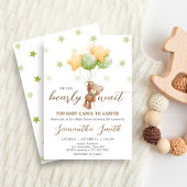 Invitation On peut attendre le Baby shower de ballon