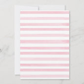 Invitation On peut attendre le Baby shower de fille jumelle (Dos)