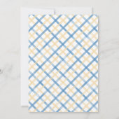 Invitation On peut attendre le Baby shower de garçon (Dos)