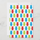 Invitation On peut attendre le Baby shower de l'Ours Bleu (Dos)