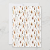 Invitation On peut attendre le Baby shower de l'ours de Boho (Dos)