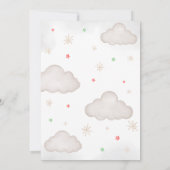 Invitation On peut attendre le Baby shower de Noël (Dos)