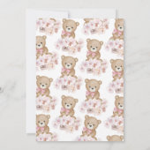 Invitation On peut attendre le Baby shower des filles (Dos)