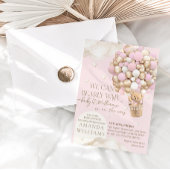 Invitation On peut attendre le Baby shower des filles