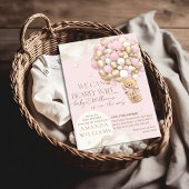 Invitation On peut attendre le Baby shower des filles