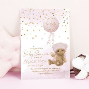 Invitation On peut attendre le Baby shower des filles