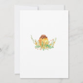 Invitation On peut attendre le baby shower d'ours au miel (Dos)