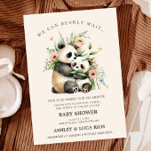 Invitation On peut attendre l'eau douce Baby shower