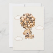 Invitation On peut attendre l'invitation Brown du Baby shower (Dos)