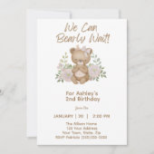 Invitation On Peut Attendre L'Invitation De Fille Anniversair (Devant)