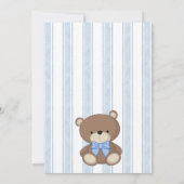 Invitation On peut attendre longtemps baby shower vintage dép (Dos)