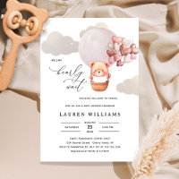 On peut attendre l'ours Élégant Baby shower fille