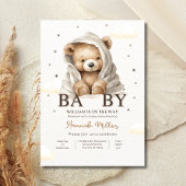 Invitation On peut attendre prématurément Baby shower Garçon