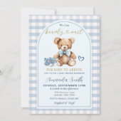 Invitation On peut attendre prématurément Ours Bébé Chaussure (Devant)