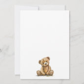 Invitation On Peut Attendre Teddy Bear Baby shower (Dos)