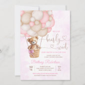 Invitation On Peut Attendre Teddy Bear Baby shower (Devant)