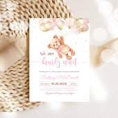 Invitation On Peut Attendre Teddy Bear Baby shower