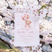 Invitation On Peut Attendre Teddy Bear Baby shower
