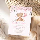 Invitation On Peut Attendre Teddy Bear Baby shower