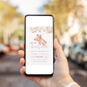 Invitation On Peut Attendre Teddy Bear Baby shower