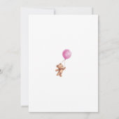 Invitation On Peut Attendre Teddy Bear Baby shower (Dos)