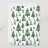 Invitation On Peut Attendre Teddy Bear Baby shower d'hiver (Dos)