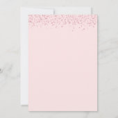 Invitation On peut attendre Teddy Bear Baby shower fille (Dos)