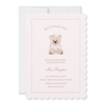 On Peut Attendre Teddy Bear Baby shower rose
