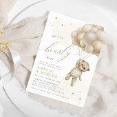 Invitation On Peut Attendre Teddy Ours Neutre Douche