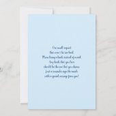 Invitation On peut attendre Toile Baby shower Boy (Dos)