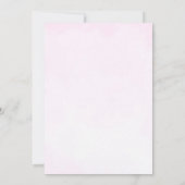 Invitation On peut attendre tôt Teddy Bear Baby shower rose (Dos)