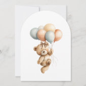 Invitation On peut attendre un Baby shower fille Citrouille m (Dos)