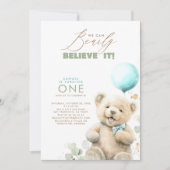 Invitation On peut facilement le croire - Teddy Bear 1er anni (Devant)
