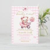 Invitation On peut prélever l'ours avec le Baby shower des ba (Debout devant)