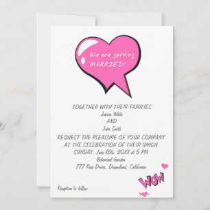 Invitation On se marie !