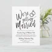 Invitation On se marie | Mariage après l'invitation de la fêt (Debout devant)