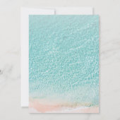 Invitation On The Beach Summer Blue Ocean tropical  wedding (Dos)