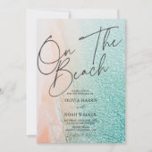 Invitation On The Beach Summer tropical  wedding (Devant)