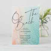 Invitation On The Beach Summer tropical  wedding (Debout devant)