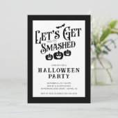 Invitation On va casser l'Halloween adulte (Debout devant)