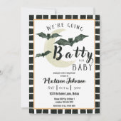 Invitation On va faire un Baby shower d'octobre pour bébé (Devant)